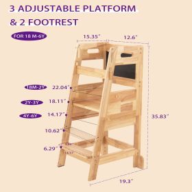 SOLID WOOD LEARNING TOWER